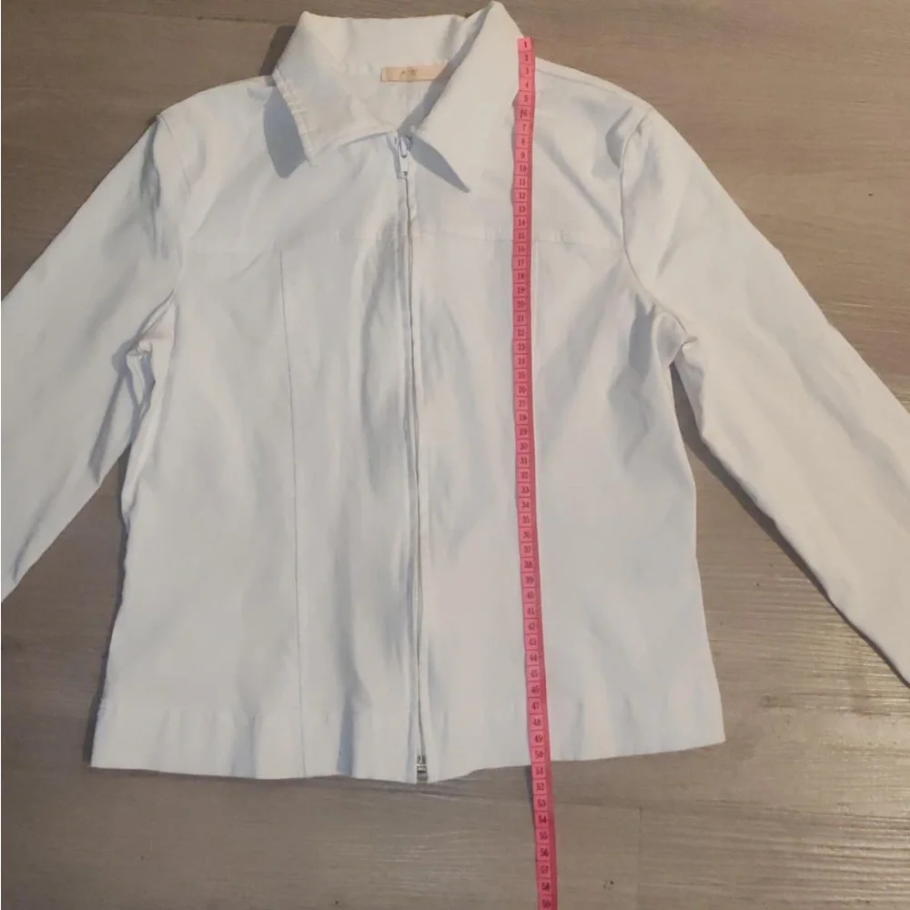 Forever 21 Cream Zip-Up Jacket - Picture 3 of 9